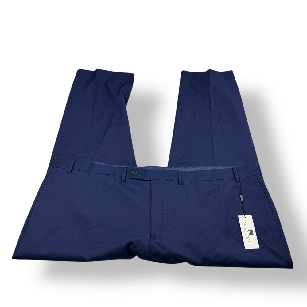 Michael Strahan Collection Men's Navy Wool Blend Dress Pants 50x29 NWT